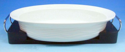 Oval form med ställning L 31 cm